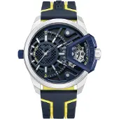 Police Dual time horloge Underlined Grey&blue