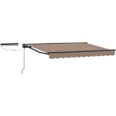 vidaXL Elektrisch Uitschuifbare Zonneluifel Taupe 3 x 2,5 m