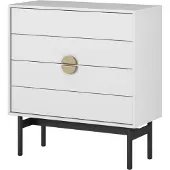 Selsey Ladekast Stoon II met 4 lades, wit, 85cm