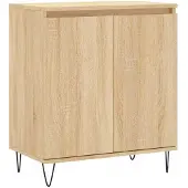 vidaXL Dressoir 60x35x70 cm bewerkt hout sonoma eikenkleurig