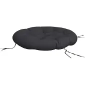 vidaXL Zitkussen rond Ø 100x11 cm oxford stof zwart
