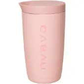 Cabau - Bloom Cup – RVS Thermosbeker met Tuit – 360 ml – Soft Pink – Houdt Drank 8 Uur Warm & 12 Uur Koud – Lekvrij & Dubbelwandig – Travel Mug – Koffie to Go Thermosbeker