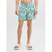 Jack & Jones Zwemshorts 'JPSTMaui' mintgroen / pastelgroen / wit