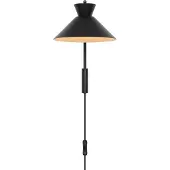 Nordlux Strakke wandlamp Dial zwart