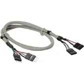 InLine USB 2.0 verlengkabel, intern, 2x 4-pins male-female aansluiting, 0,60m