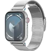 Spigen AMP07225 (Roestvrij staal, Smartwatch), Horlogebandjes, Zilver