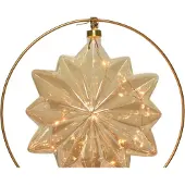 Lumineo Kersthanger Ster Oranje Met Verlichting D 26 Cm