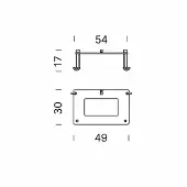 Nemo - Vandal proof fixing plate for outdoor version accesoires