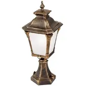 Orion Sokkellamp buiten Aiko, brons / oud-messing, Aluminium, Antiek, Sokkellamp