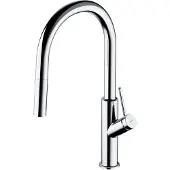 Omnires Bend - Keukenkraan met uittrekbare handdouche, chroom BE6455CR