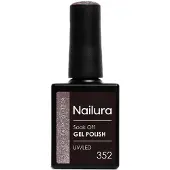 Nailura - Gel Polish 352 - Silver Taupe Glitter - 10 ml