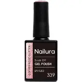 Nailura - Gel Polish 339 - Copper Rose Glitter - 10 ml