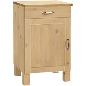 Notio Living Alby Onderkast met Lade en Deur - Naturel Massief Grenen - 50 cm
