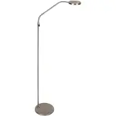 Steinhauer Vloerlamp Soleil 2 4389ST – Staalkleurige leeslamp met afstandsbediening