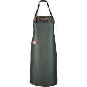 Xapron Dallas Leren schort Donker Groen