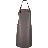 Xapron Dallas Leren schort Taupe