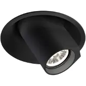 Wever & Ducre Bliek Round LED 1.0 Inbouwspot Black Matt | 2700 K | Medium
