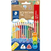 Staedtler Noris jumbo kleurpotlood - set 12 (10+2) + slijper