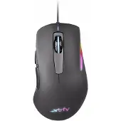 XTRFY M1 RGB, rechterhand, optische sensor, USB Type-A, 7200 DPI, zwart