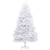 vidaXL Kunstkerstboom met scharnieren met standaard 270 cm wit