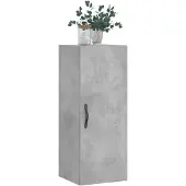 vidaXL Wandkast 34,5x34x90 cm bewerkt hout betongrijs