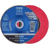 PFERD TOOLS 67760485 PFC 180 CO-COOL 40 SG STEELOX Lamellenschijf Diameter 180 mm Boordiameter 22.23 mm Korrelgrootte (num) 40 Aluminium legering, Legering op