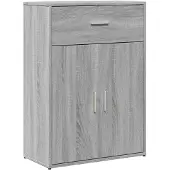 vidaXL Dressoir 60x30x84 cm bewerkt hout grijs sonoma eikenkleurig