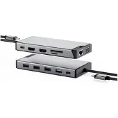 Alogic 12-in-1 USB-C PD DV3 laptop-dockingstation & portreplikator Laptopdockingstation