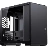 Jonsbo U4 Mini Micro-ATX-Gehäuse, Tempered Glass - schwarz Micro-tower Behuizing, Gaming-behuizing, PC-behuizing