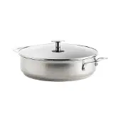 KitchenAid Stainless Steel Hapjespan met deksel 28 cm