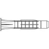 Toolcraft TO-5455125 Plug 62 mm 50 stuk(s)