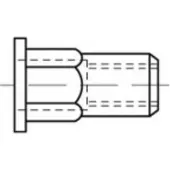 Toolcraft TO-5380581 Popmoer M4 RVS 500 stuk(s)