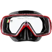 Cressi Sirena Dive Center Diving Mask Rood,Zwart