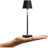 Sigor Nuindie pocket LED oplaadbare tafellamp, zwart, IP54, dimbaar pocket,, zwart, Aluminium, Modern