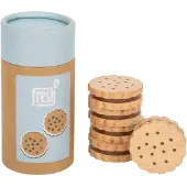 Small Foot Dinette - - 12352 - 5 houten koekjes - ronde doos - 24 maanden tot 6 jaar