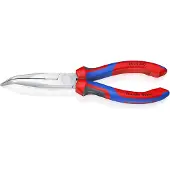 Knipex Platspitse Tang met Zijsnijder (Telefoontang) | 200 mm Lengte | Meer-Componentengrepen | Verchroomd - 26 25 200 SB