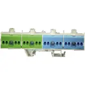 Hensel PE en nul insteekklem met DIN rail - meerdere kleuren - FC PN 20