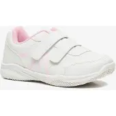 Chicane kinder gymschoenen klittenband wit roze maat 32