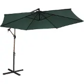 Axi Dion Zweefparasol Ø 300cm Eikenlook/groen