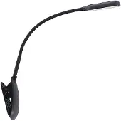 PRIOS klemlamp Najari, zwart, oplaadbare batterij, USB, 51 cm