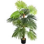 Decovego Kunstpalm, Sagopalm, Kunststof Kunstplant, 120 cm,