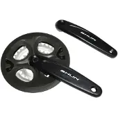 P2r Aluminium mountainbike crankstel met kettingkast