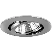 Brumberg Downlight BB03, dimbaar, chroom / zilver, Hal, Aluminium, downlight