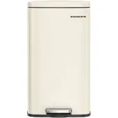 Songmics Vuilnisbak met softclose-functie, Zandbeige