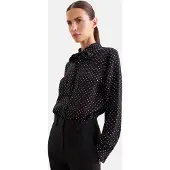 Seidensticker Blouse 'The Statement Prints' zwart / wit
