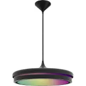 TINT Slimme hanglamp Kea, dimbaar, zwart, Woon-/ Eetkamer, Aluminium, Modern, Slimme hanglamp