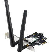 Asus PCE-AXE5400 PCI-E Adapter WiFi 6E (802.11ax), Tri-Band, tot 5.400 Mbit/s, Bluetooth 5.2, PCI-Express x1