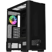 Thermaltake S380 TG ARGB Black Midi-tower PC-behuizing Zwart Zijvenster, Geïntegreerde verlichting, 2 voorgeïnstalleerde LED-ventilators