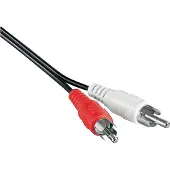 Pro Tulp stereo audio kabel - zwart - 2,5 meter