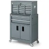 OEM gereedschapswagen inclusief opzetkast, grijs, model 2